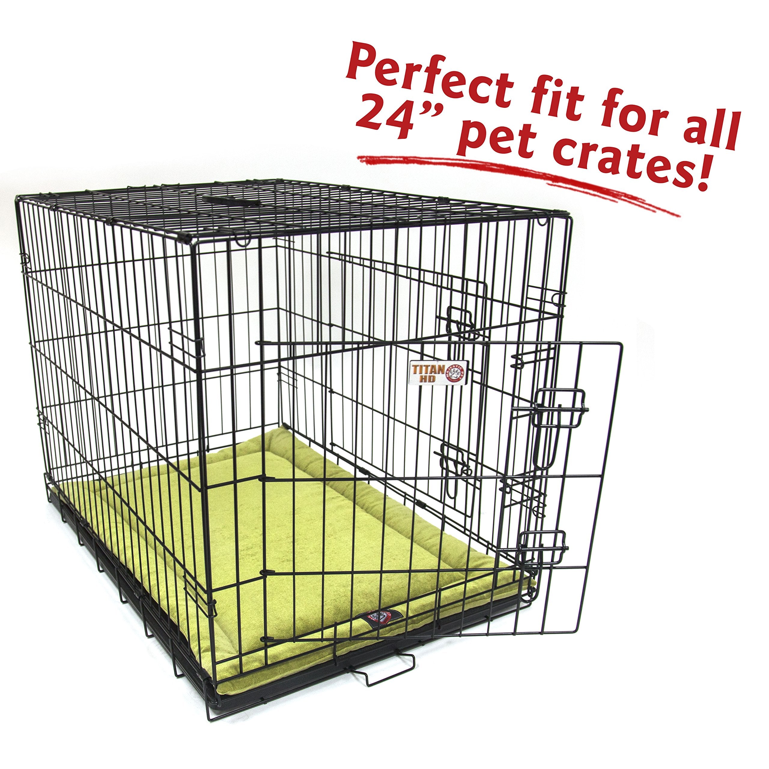 24' Villa Green Apple Crate Dog Bed Mat By Majestic Pet Products